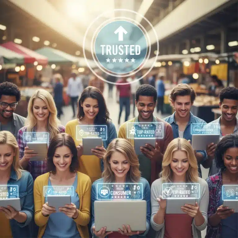 Consumers trusting digital peer reviews for purchasing decisions