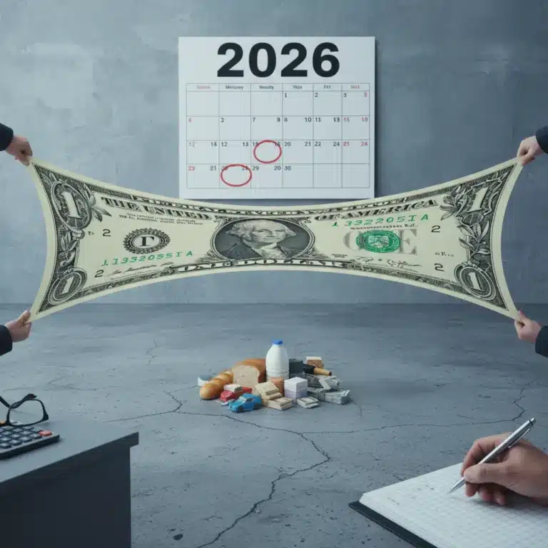 Inflation impacting US consumer spending in 2026, with stretched money and future calendar