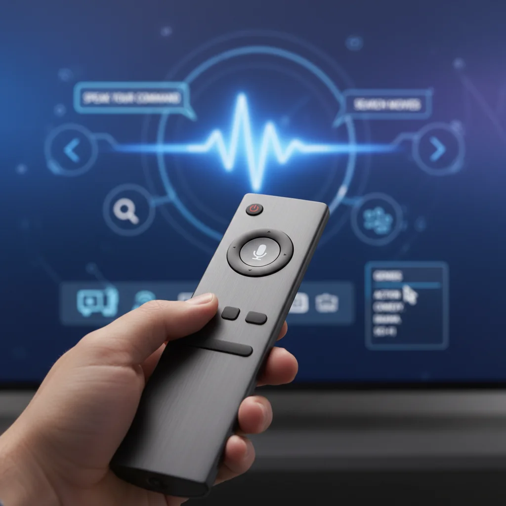 Hand holding advanced streaming device remote control