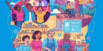 Diverse consumers enjoying various experiences, symbolizing the experience economy shift.