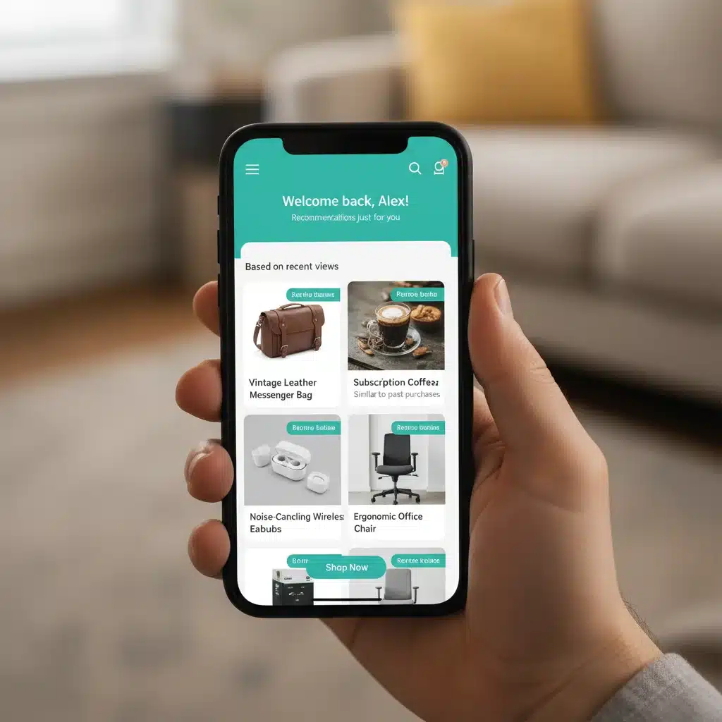 Personalized digital shopping experience on a smartphone, driving brand loyalty