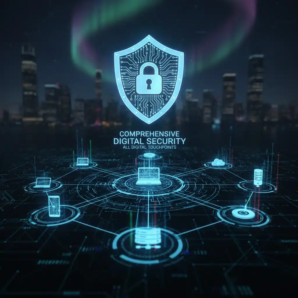 Shield protecting interconnected devices and data in a digital network